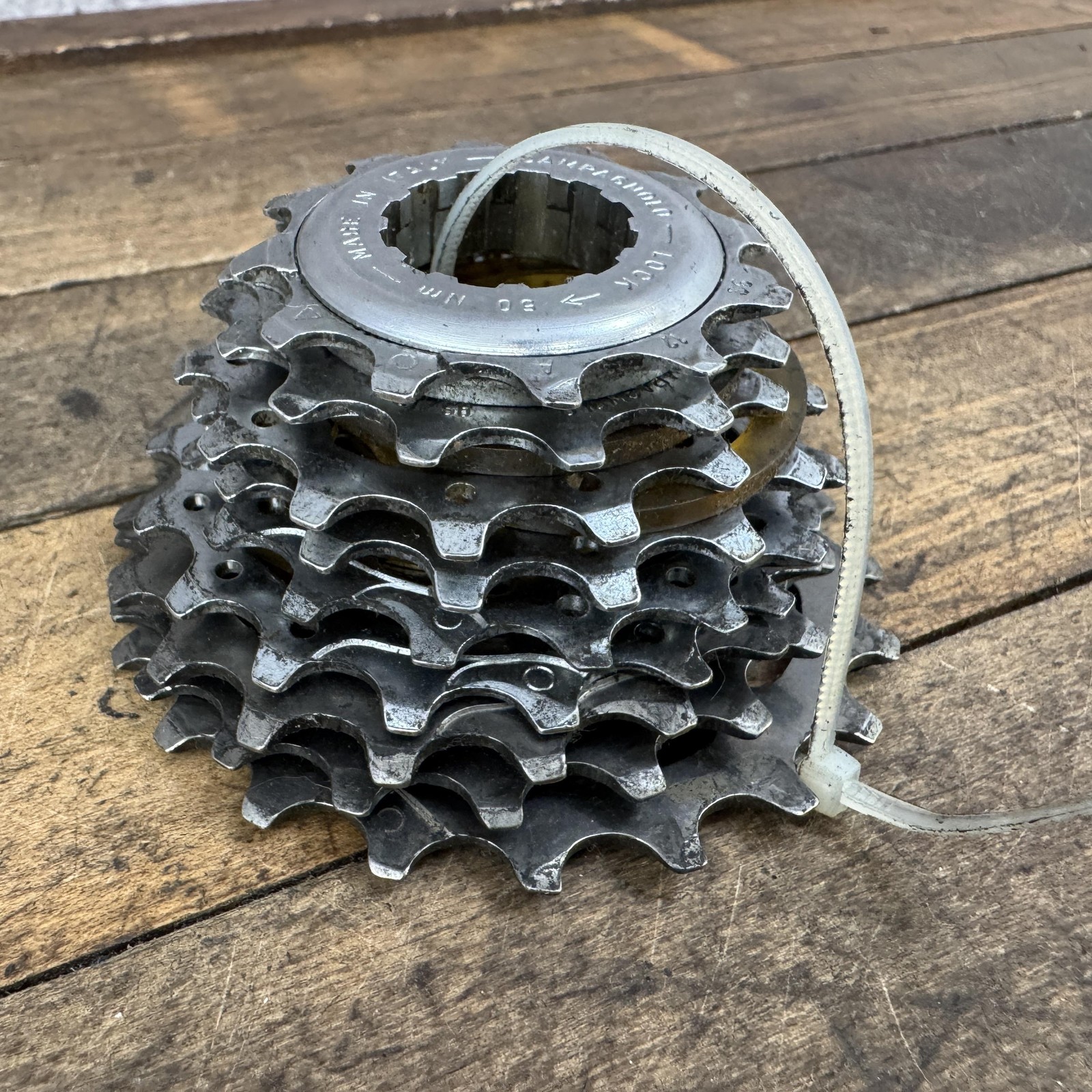 Vintage Campagnolo Cassette 9 Speed 12-21T 21T Silver Steel Road Italy Campy