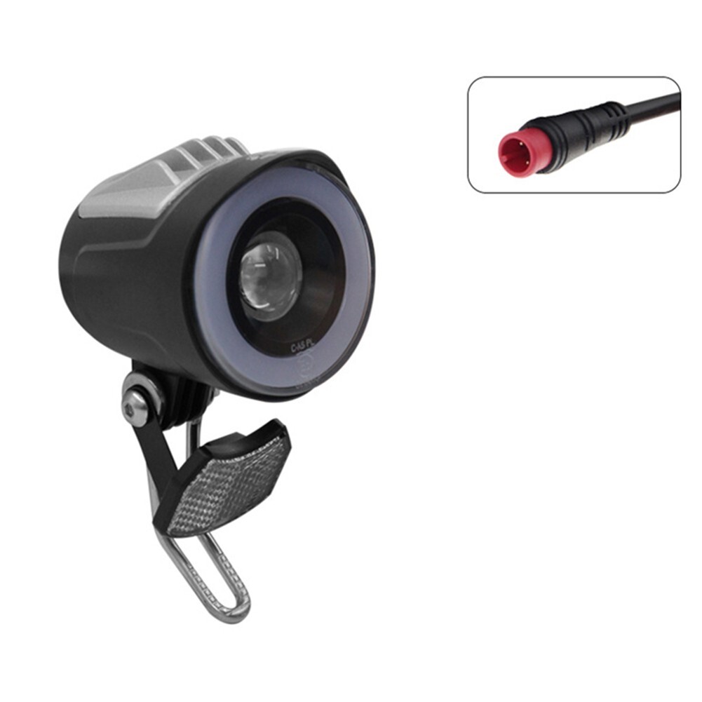 LED Headlight For-E-Bike Front Light Spotlight Electric Bicycle 6-48V