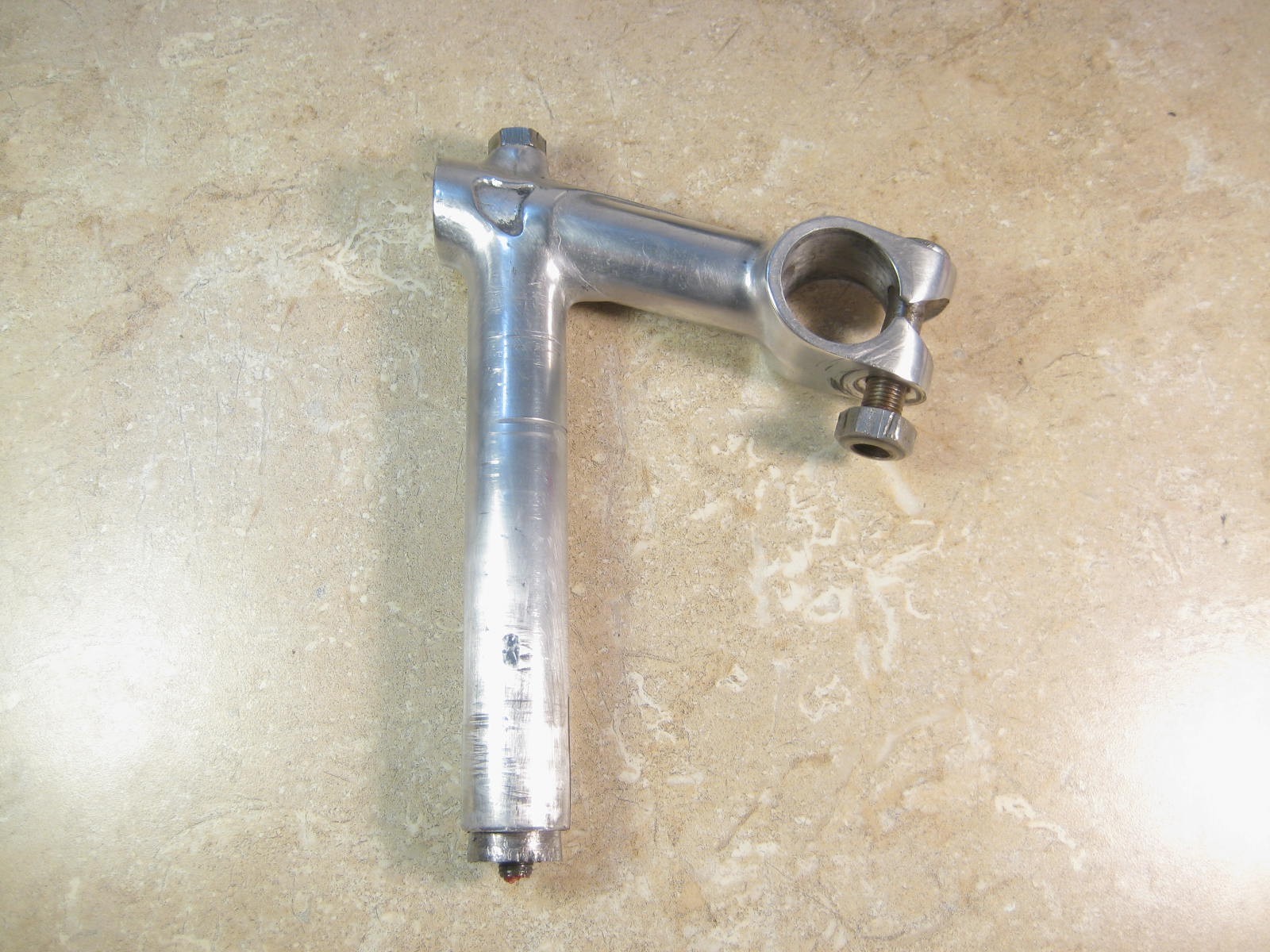 AVA Quill Stem 22mm Diameter, 75mm Reach, 25.4mm Clamp, Vertical Bolt, Vintage