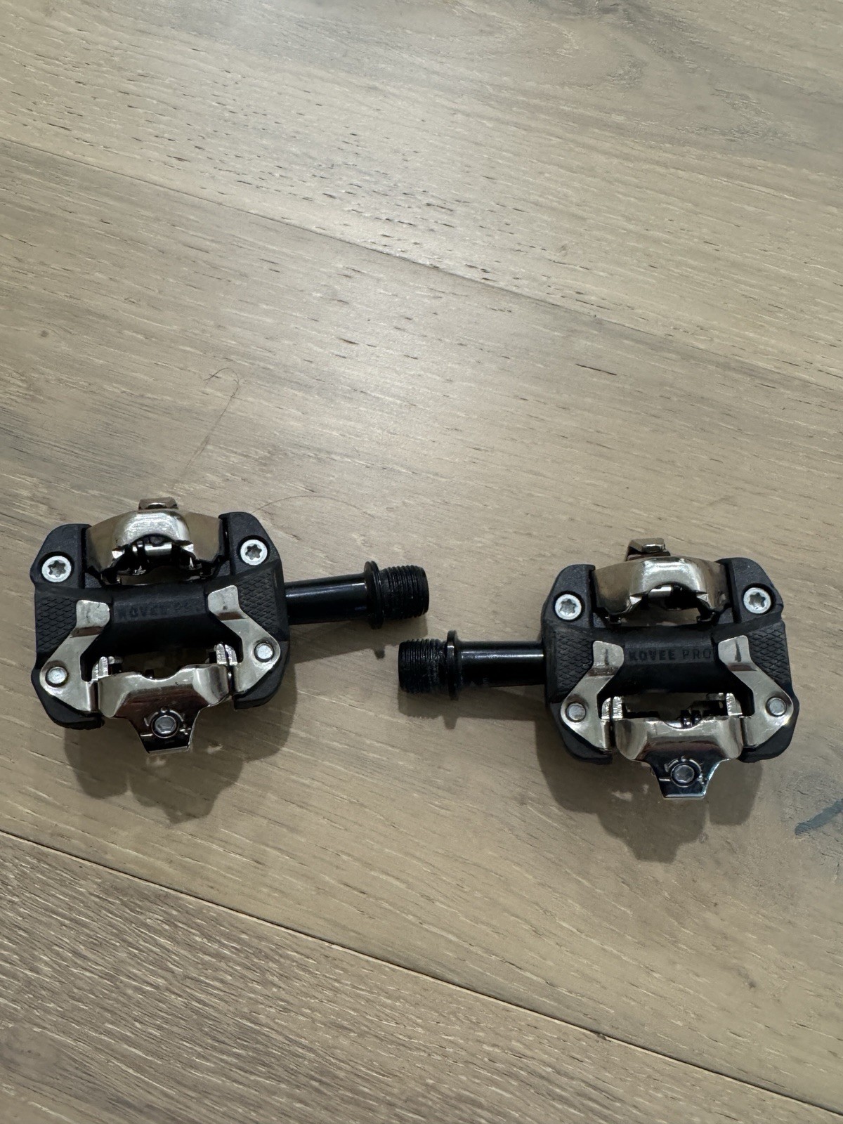 Trek Kovee Pro Clipless Mountain Bike Pedals Black Silver Aluminum Steel