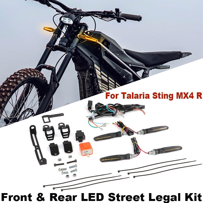 Street Legal Kit For Talaria Sting MX4 R LED Turn Signal Indicator Front & Rear