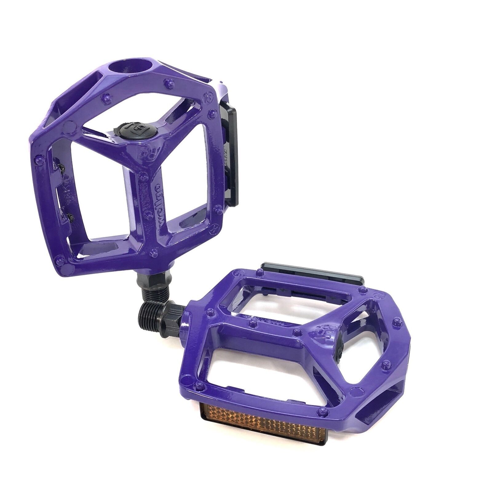 WELLGO MG-3 Fixed Pin Bike Pedals for MTB BMX DH Platform 9/16” Black Red Blue