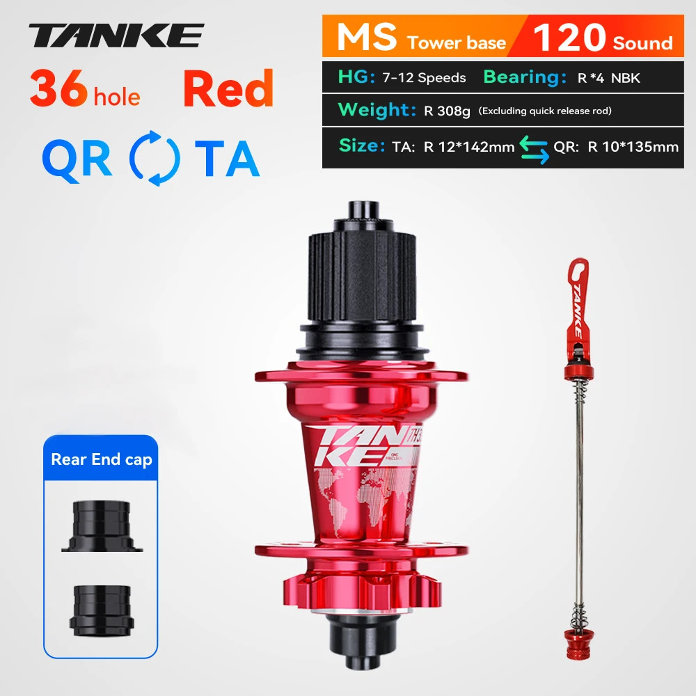 120 Click Hub 6 Bearing MTB Hub Front Rear 28 32 36 Holes Disc Brake Mountain Bi