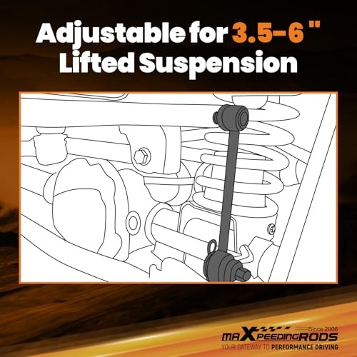 maXpeedingrods Front Sway Bar Quick Disconnects 3.5-6″ Lift for 1984-2001 Jeep