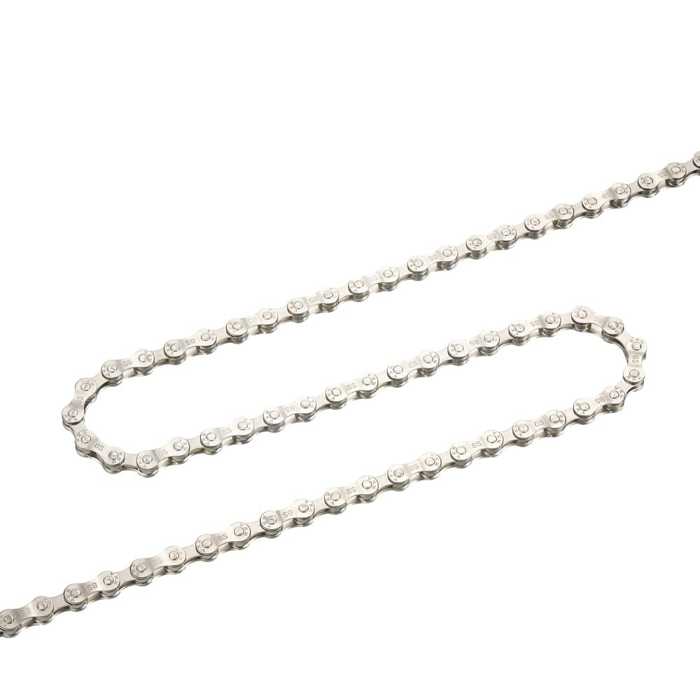 6/7/8/9/10/11 Speed Carbon Steel Bike Chain with Full Silver Plating, 116 Lin…