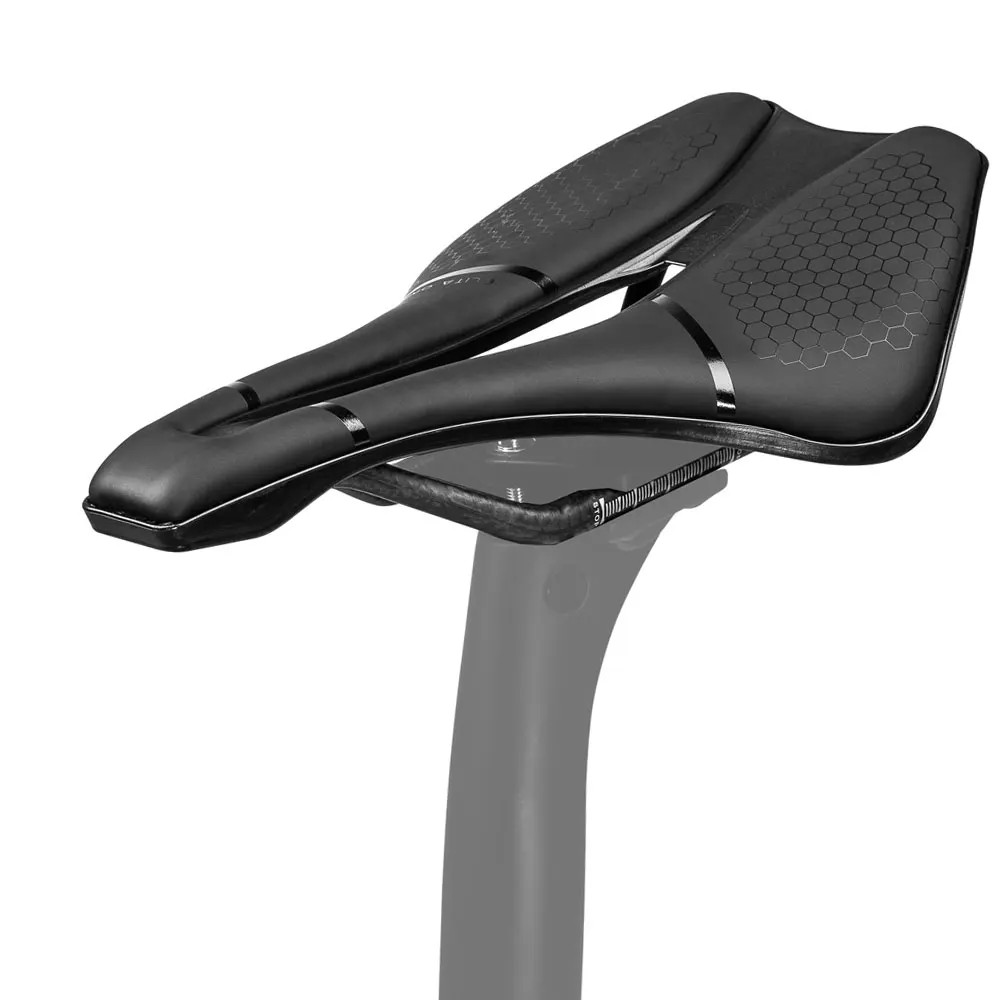 Elitaone 245X139Mm MTB Road Bike Saddle Carbon Rails Short Nose Hollow Bicycle S