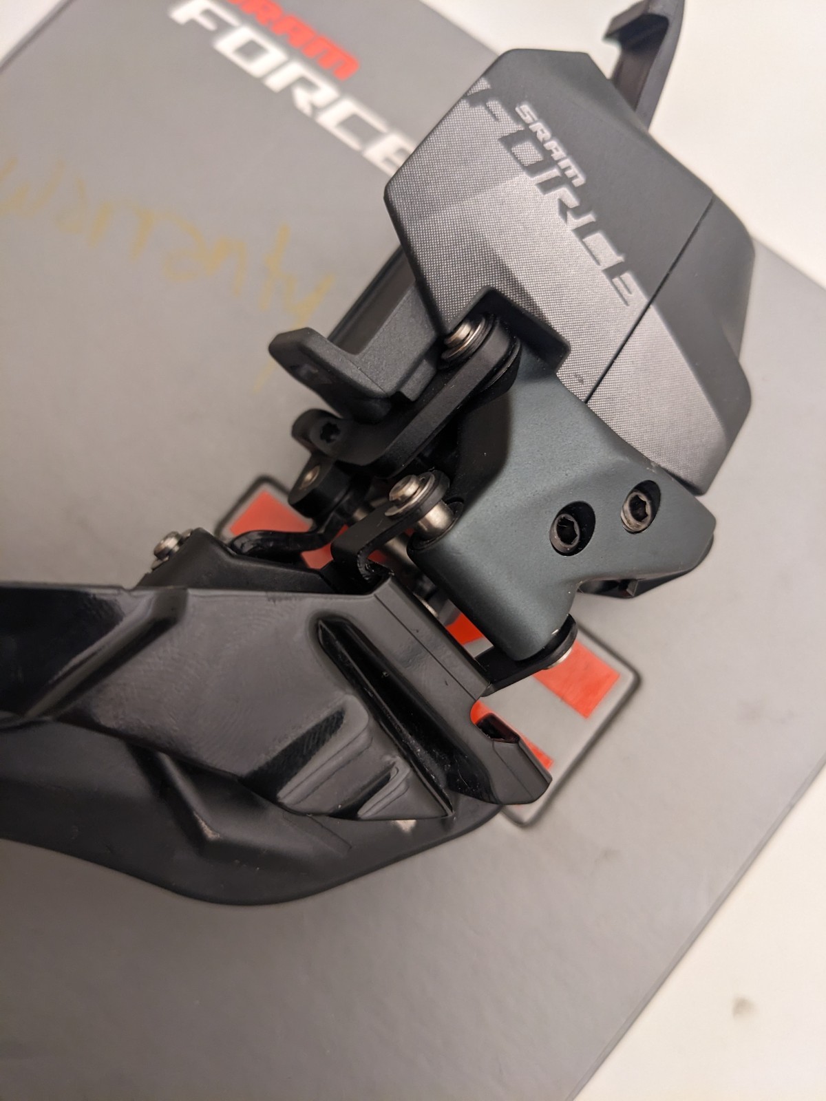 SRAM Force eTap AXS Front Derailleur – Braze-on, Gloss Black – NO BATTERY