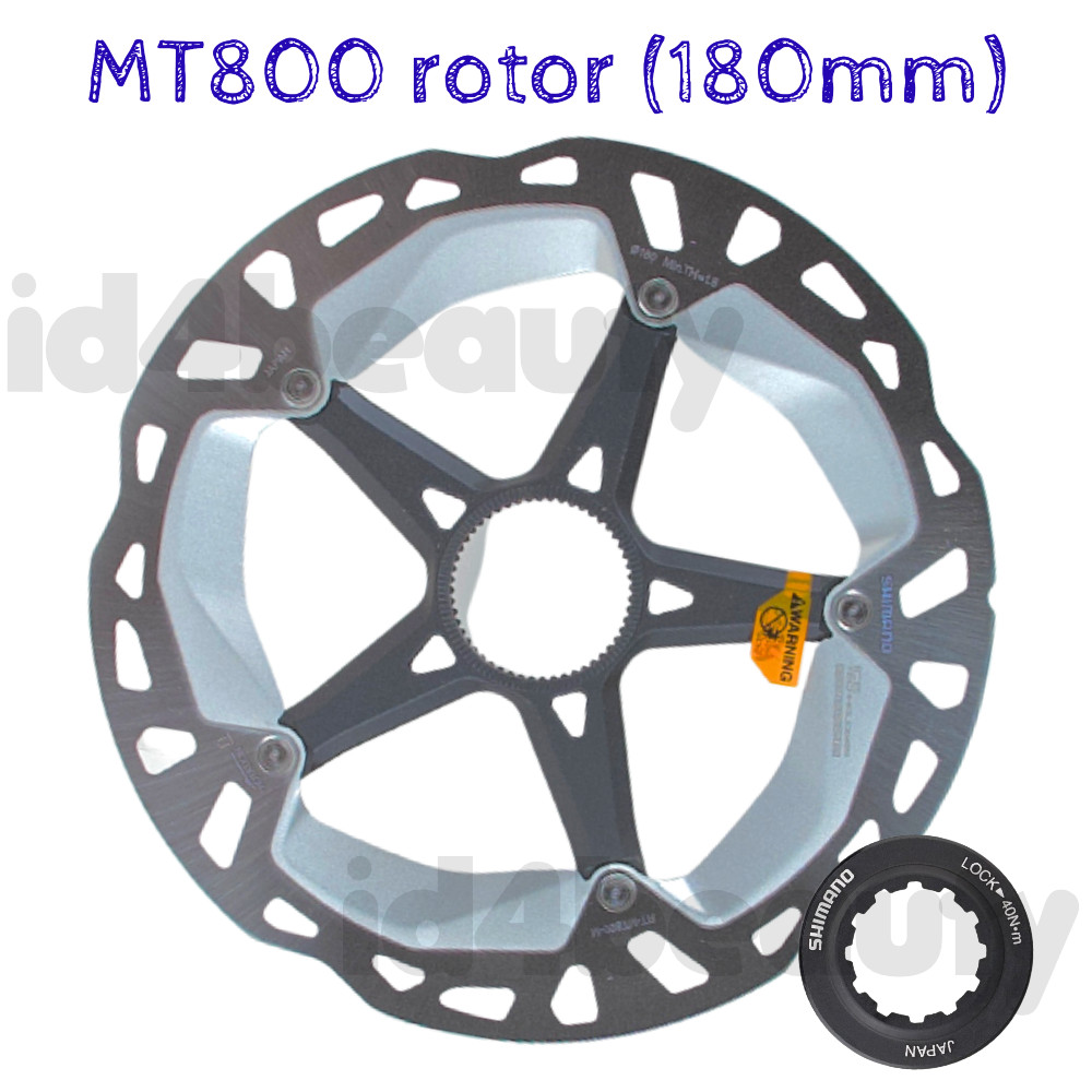 1pc Shimano XT RT-MT800 180mm Internal Disc Brake Rotor with lock ring
