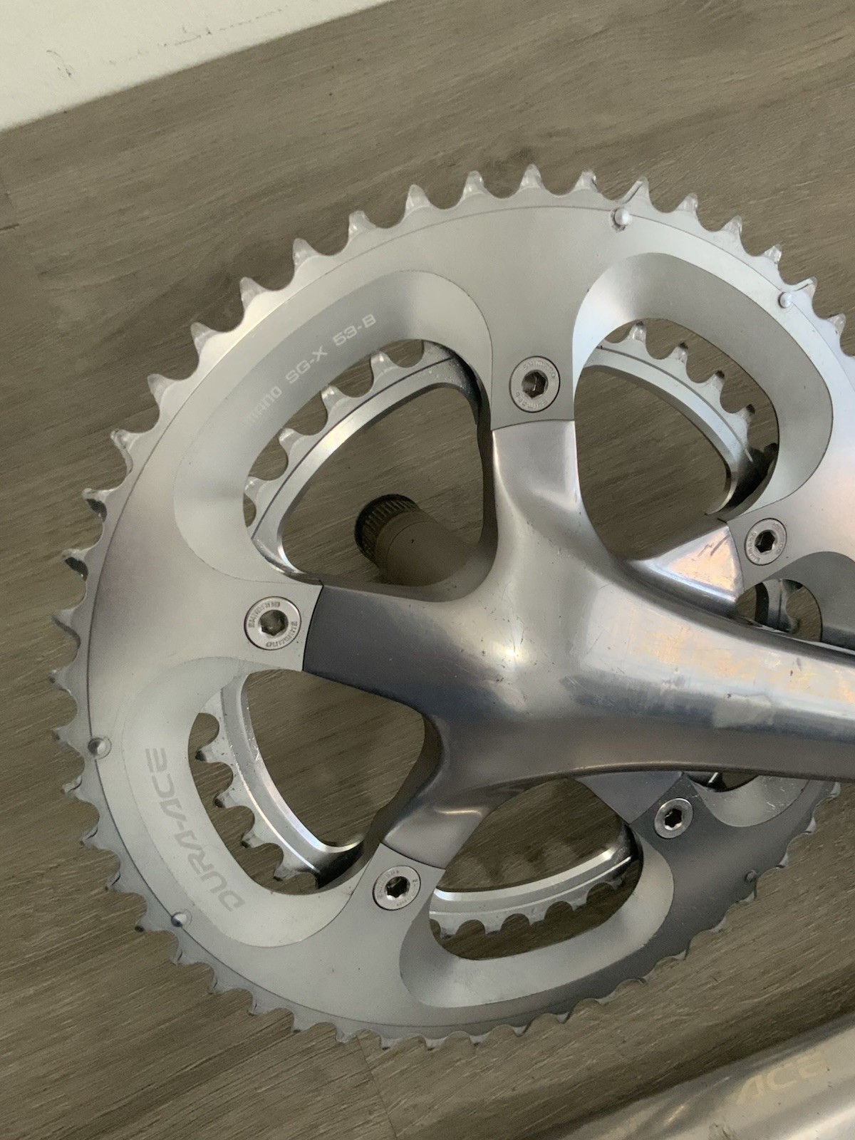DURA ACE CRANKSET 10 SPEED DOUBLE 53-39 TOOTH 175 MM ARMS 7800 W/ 7800 BRACKET