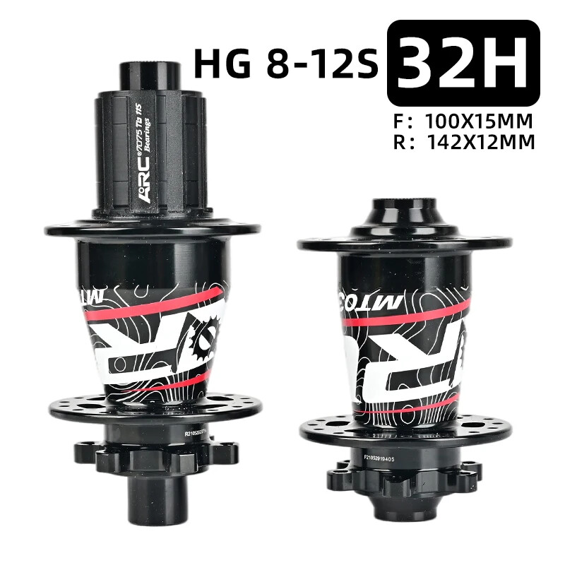 MTB Bicycle Front Rear Hubs 6 Pawls 114 Clicks Sealed Bearings Hubs HG Freehub