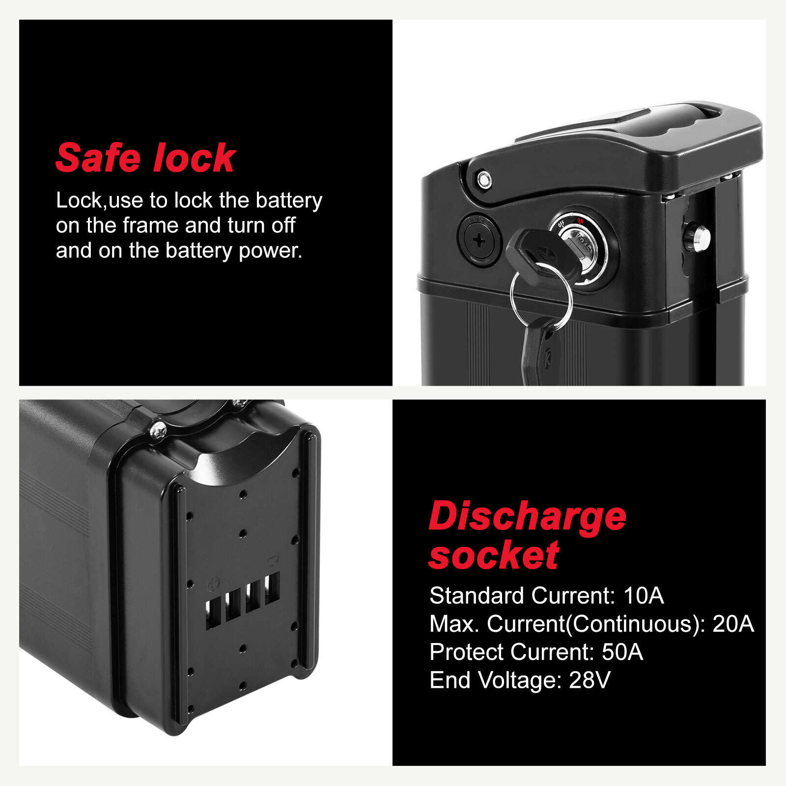 Ebike Battery 36V 48V 13Ah Heybike Battery Replacement Cityscape Mars Battery