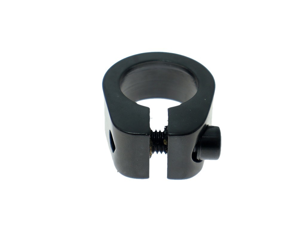 NOS Vintage GT Wings Logo BMX Seat Post Clamp 28.6 mm Bolt-On Alloy Black