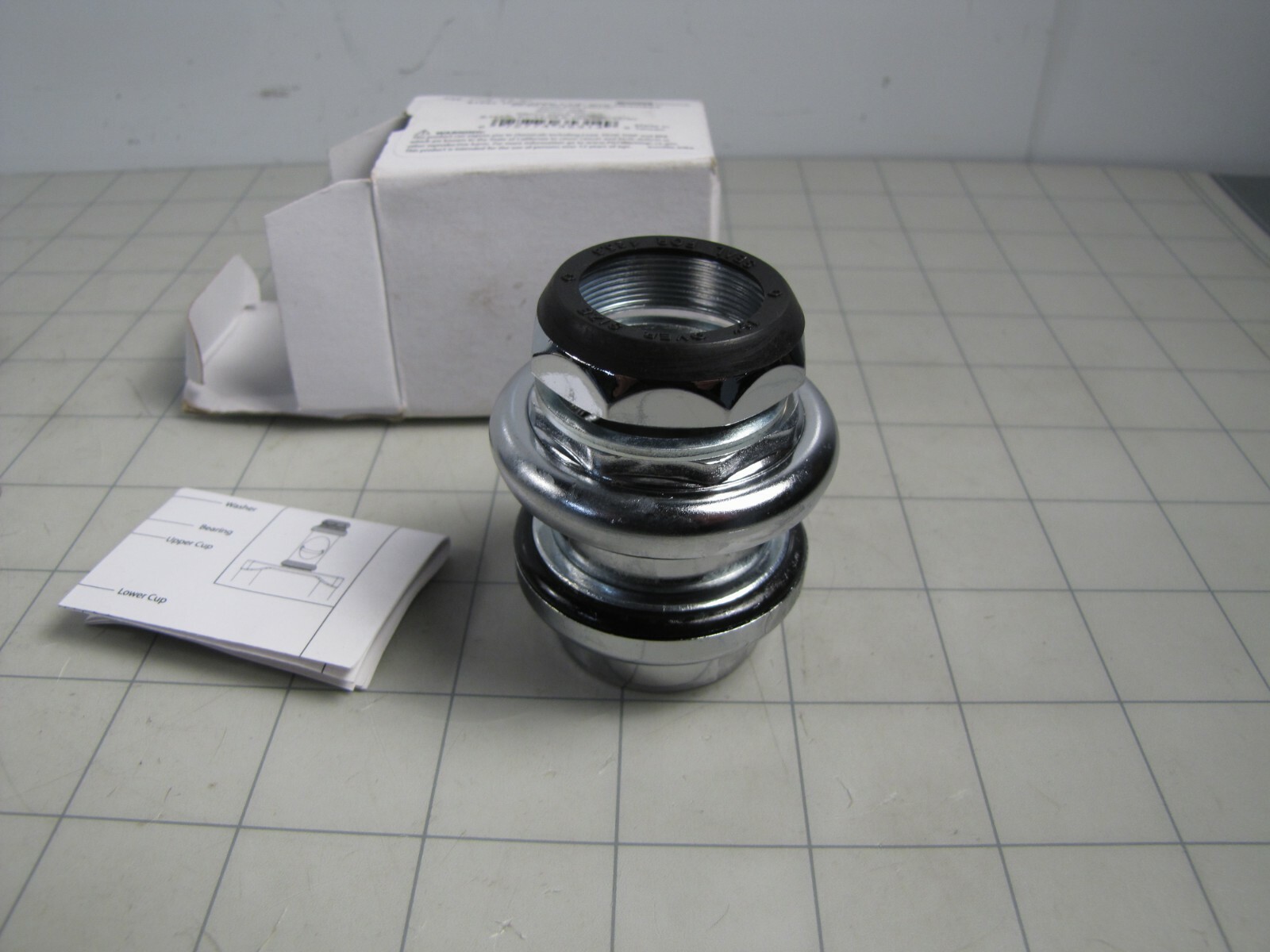 Sunlite 35314 Chrome 1-1/8″ MTB Headset Steel Threaded 25.4id x 28.6od Steerer