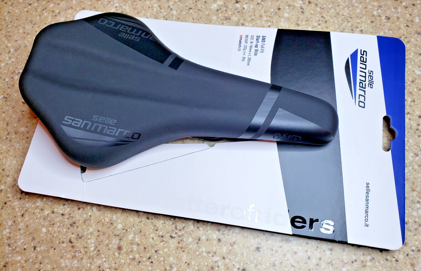 NEW NIB Selle San Marco GND Full Fit Wide Bicycle Saddle Black 222g W145 L262mm