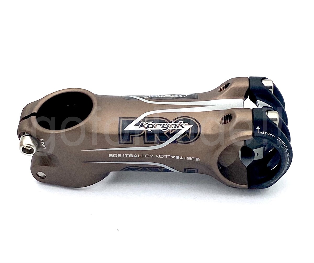 New Shimano PRO KORYAK Bike Stem,1-1/8″,+/- 10 Degree, 31.8x110mm,Brown/Black