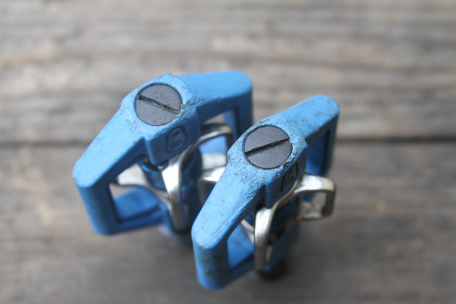 Crankbrothers Candy Clipless Pedals USED good BLUE no cleats