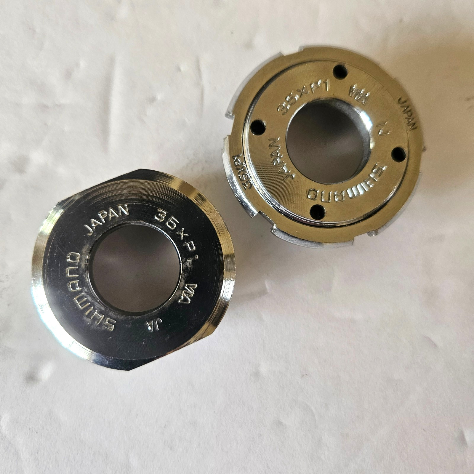 SHIMANO DURA ACE First Gen Bottom Bracket, GB 100, 112mm, French , Mint