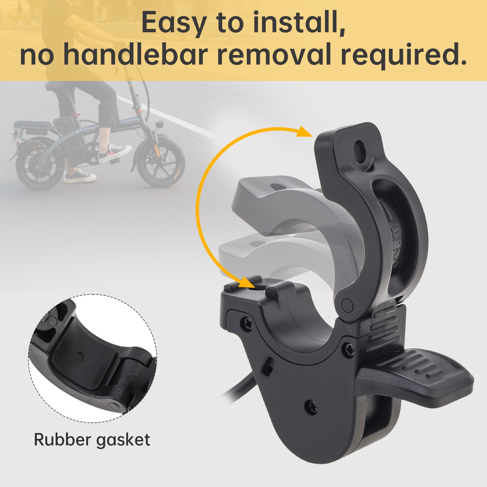 Electric Bike 3pin Female Thumb Throttle for Fit for BBS01/ BBS02B Mid Motor
