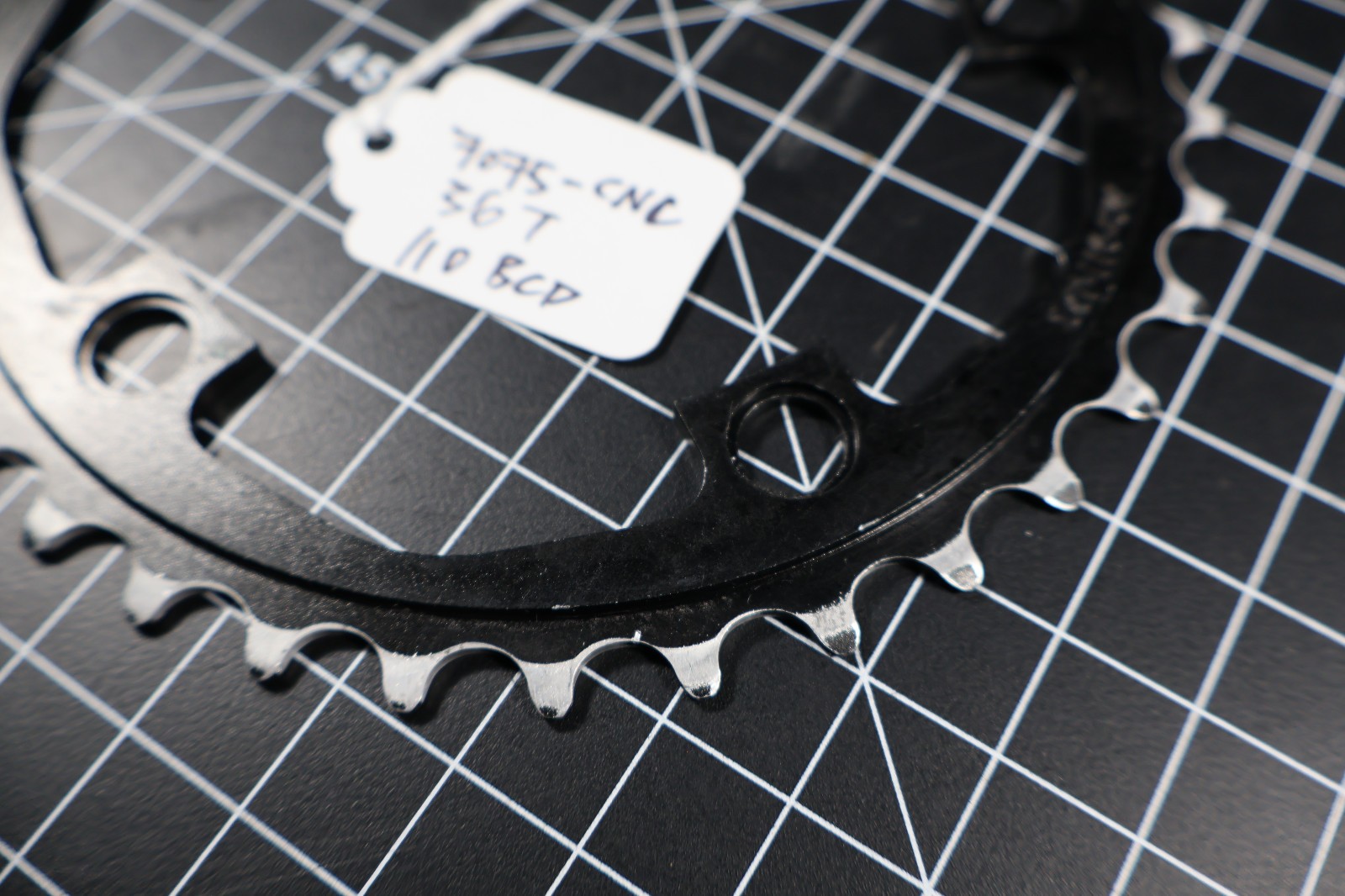 7075-CNC 36t 110 BCD 5-Arm Bicycle Bike Chainring Black 7075 T-6 Alloy