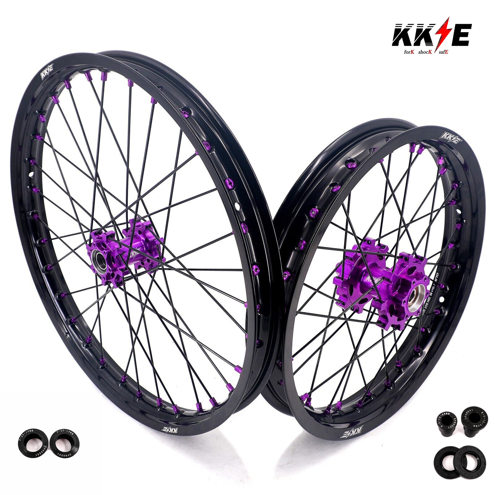 KKE 19/16 Rims for E-Ride PRO-SS 2.0 2024 Wheels Off-road Motorcycle Black Hubs