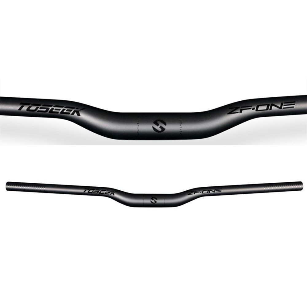 TOSEEK Carbon Fiber Flat Bar Rise Bar XC Mountain Bike Handlebar 31.8*600-760mm