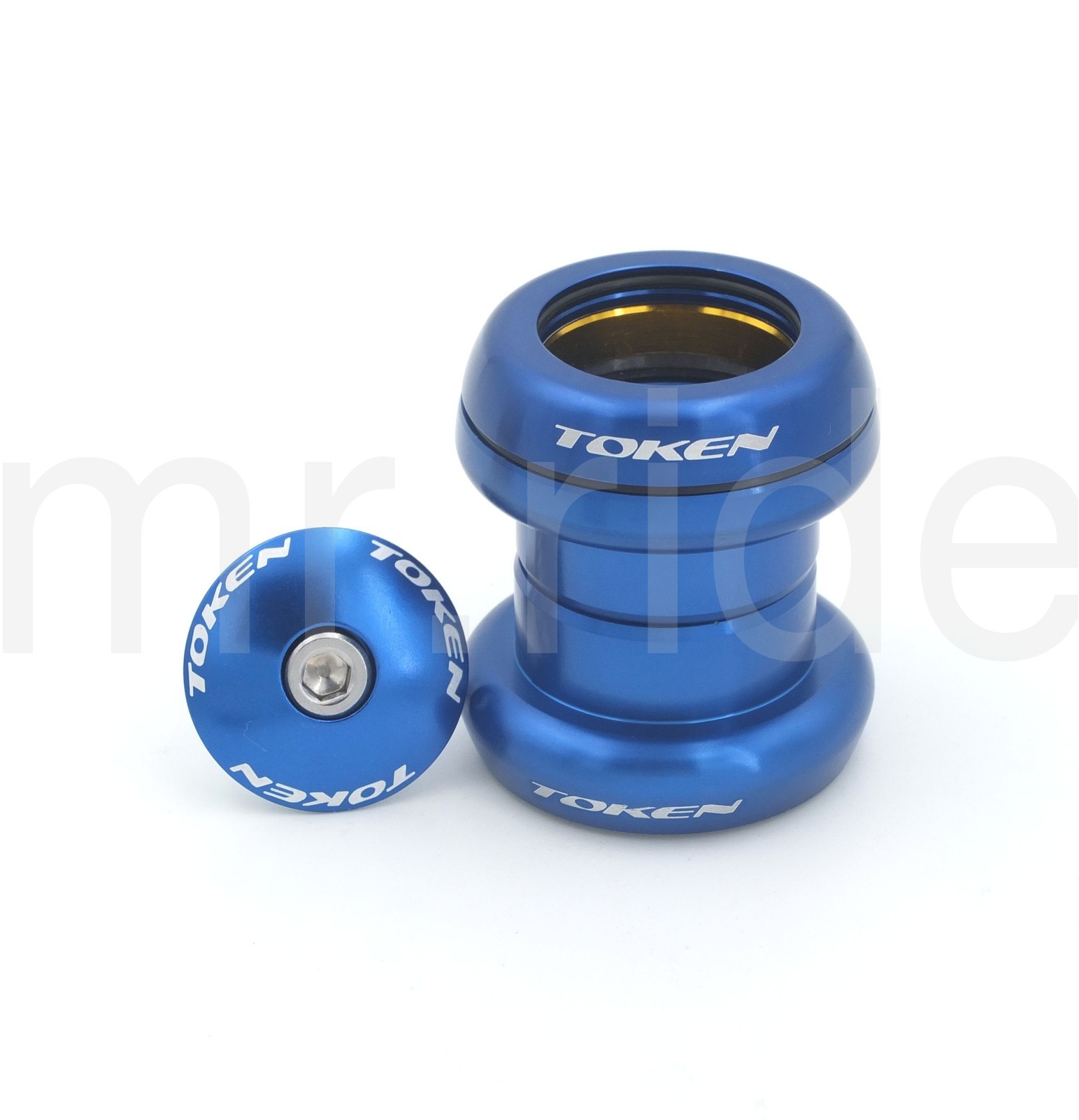 Head set TOKEN “Heggset” TK 060 for 1 1/8″ Blue for integrated + threadless