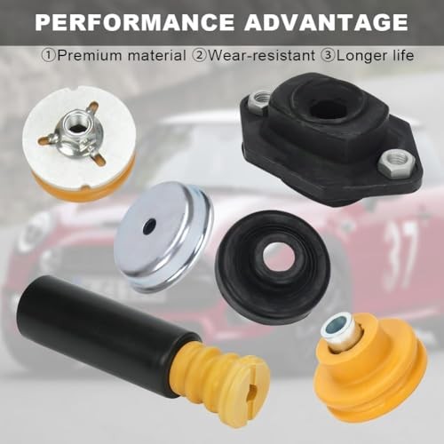 Rear Shock Mount, Bump Stop & Dust Boot Assembly Set Compatible with BMW E82