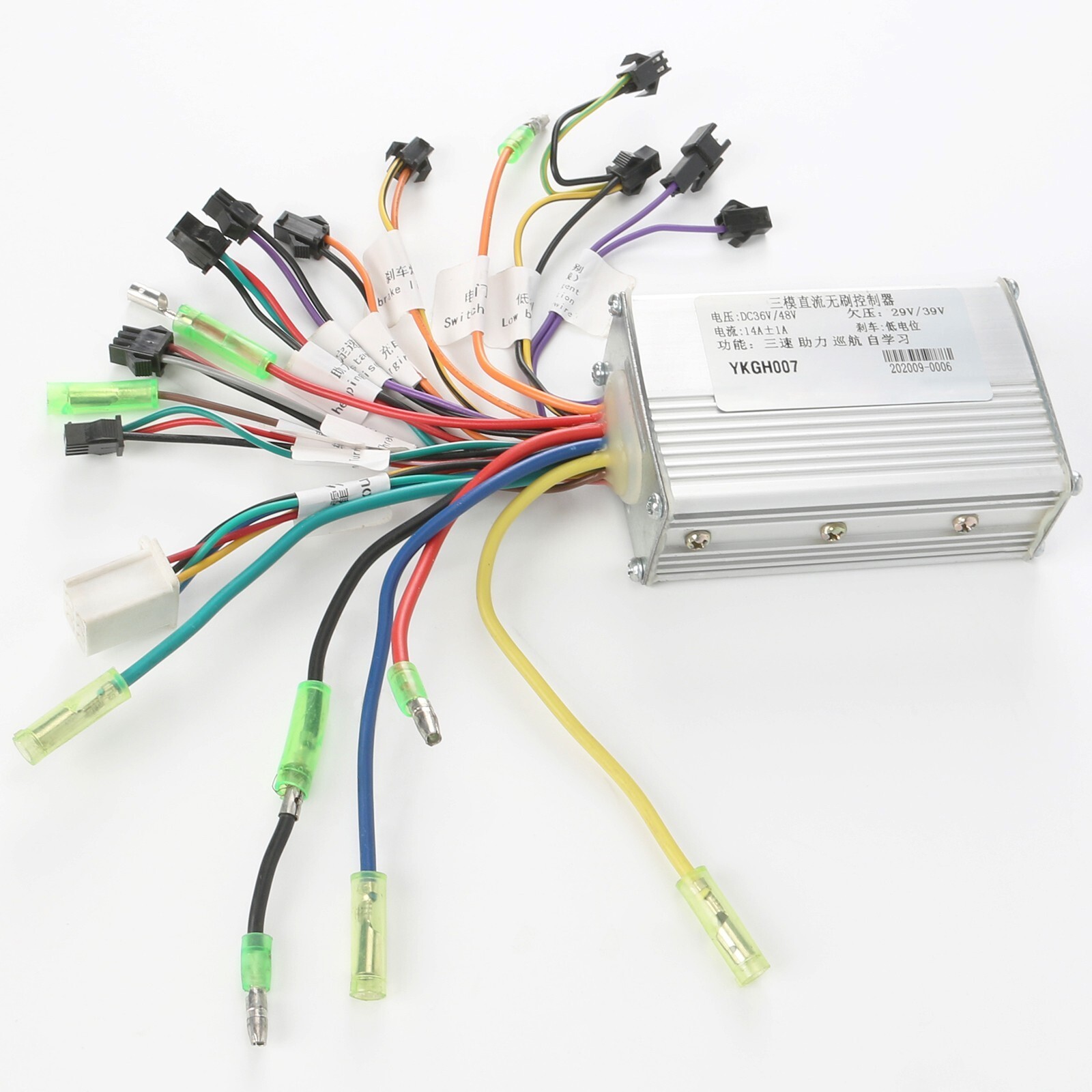 Full 36V/48V Universal Brushless Motor Controller Thumb Throttle Brake Kit Ebike