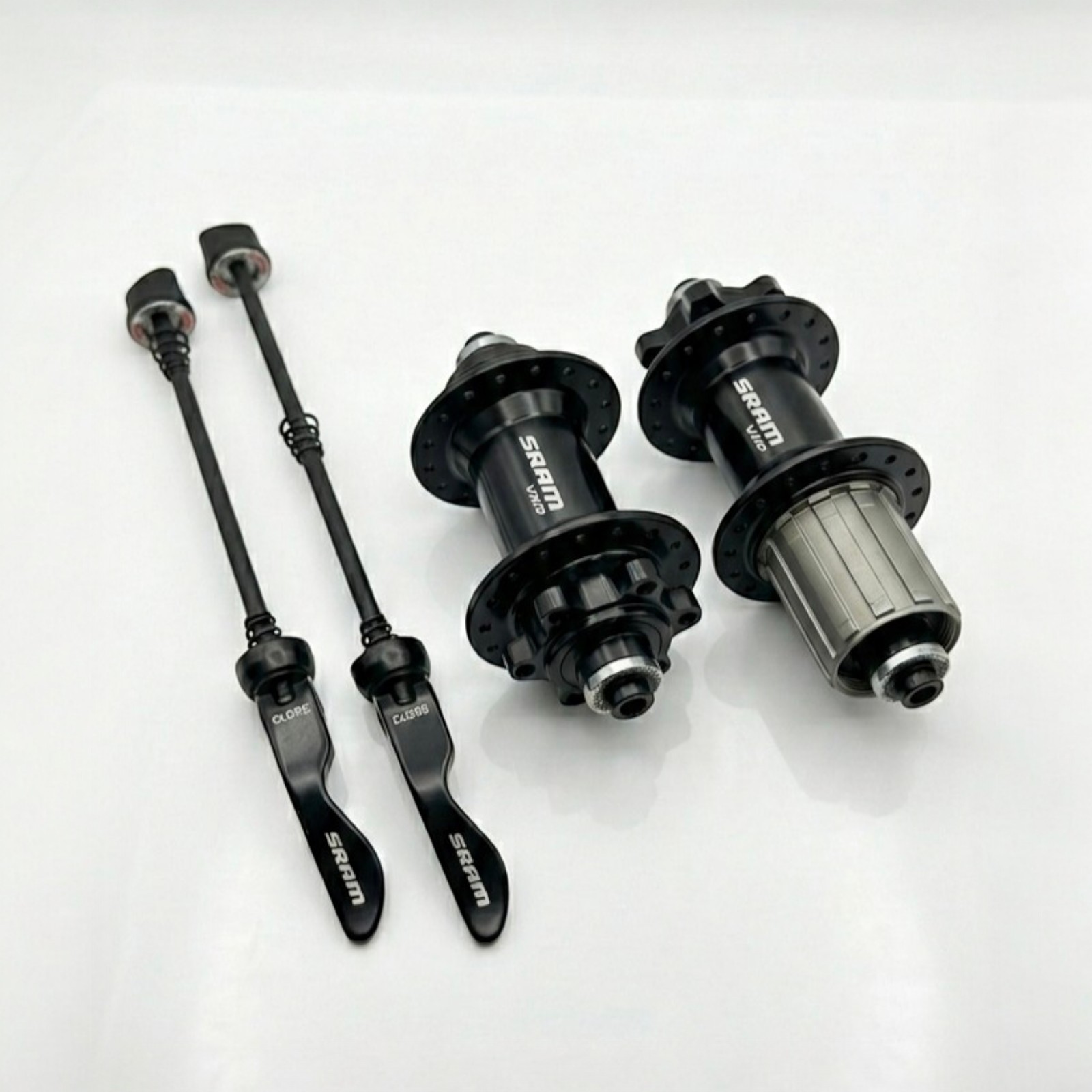 SRAM VIA SET 32 HOLES FRONT & REAR HUBS 9/10 SPEED QUICK RELEASE