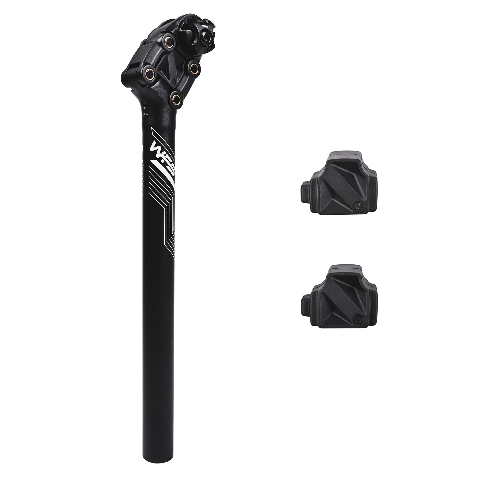 WFS Glide Shock Absorbing Suspension Seatpost 27.2X360mm ,Black