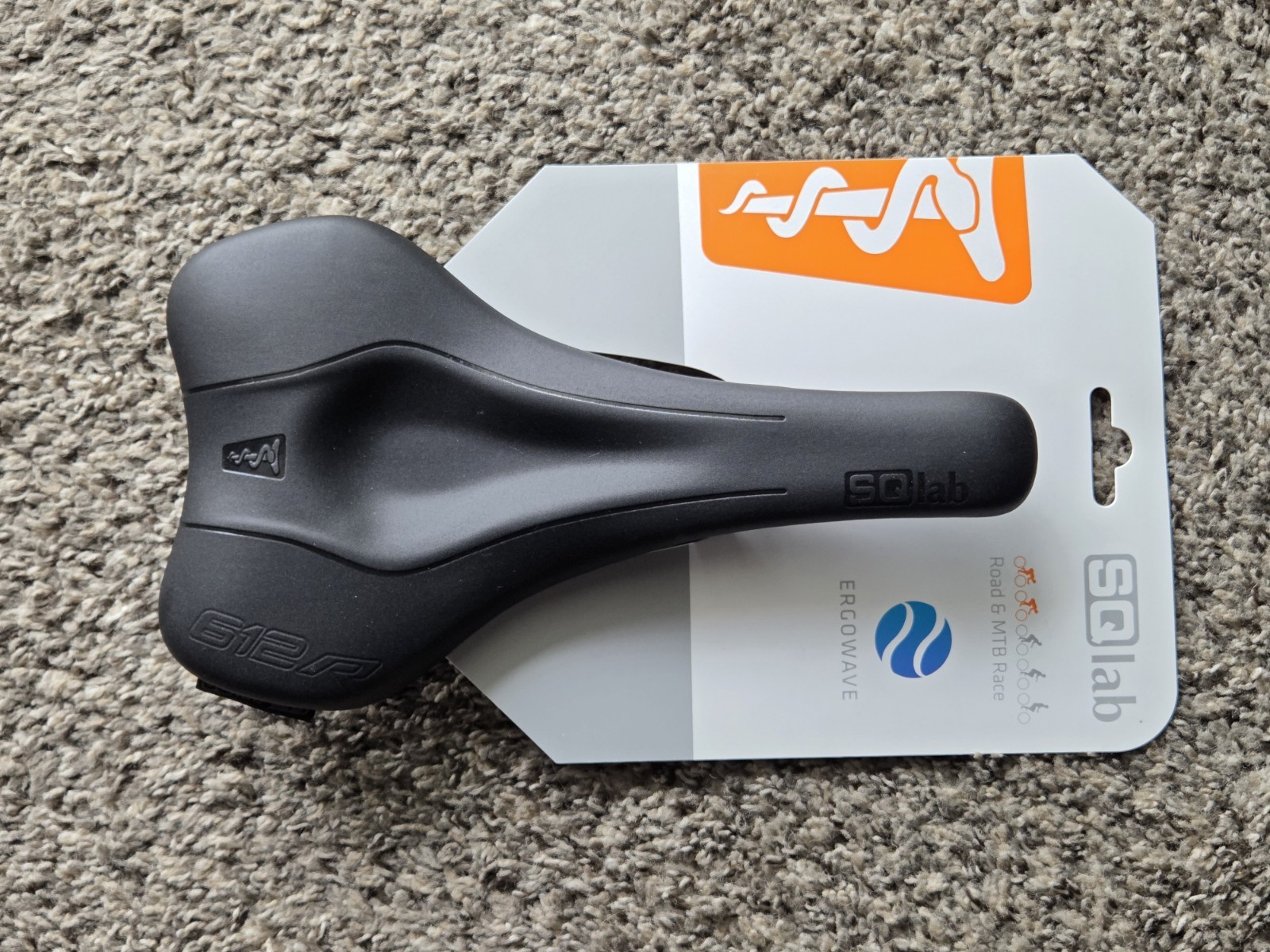 SQlab 612 R ERGOWAVE 14CM BNIB Unused Road Bike Saddle S Tube Rails