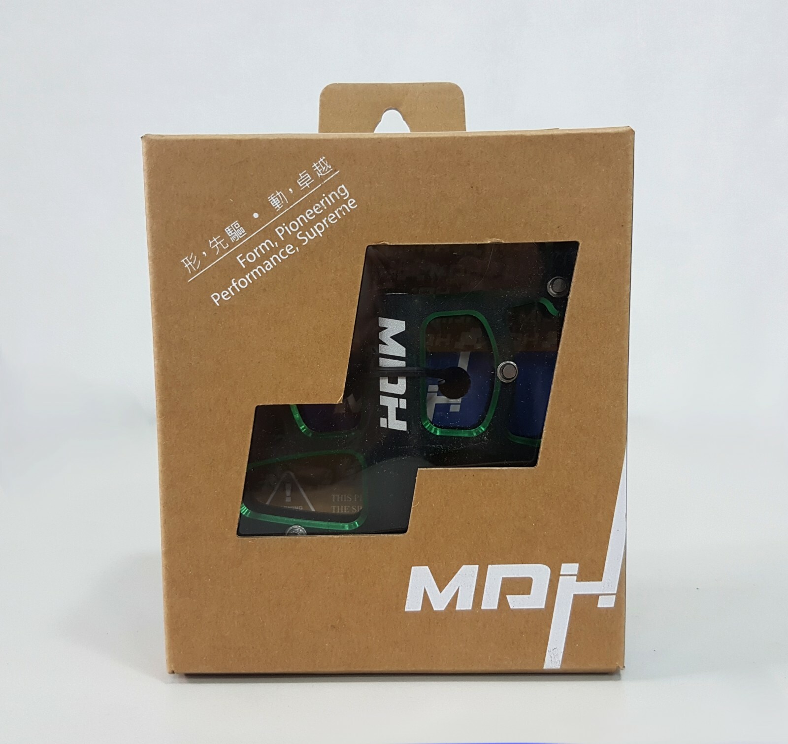 MDH Off-Road – MTB PXA01 375g 108x100x25.5mm Aluminum Bicycle Pedal Black Green