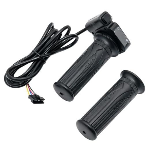 36V Electric Bike Throttle, 6-Pin Twist Grip with Cruise Control, Compatible