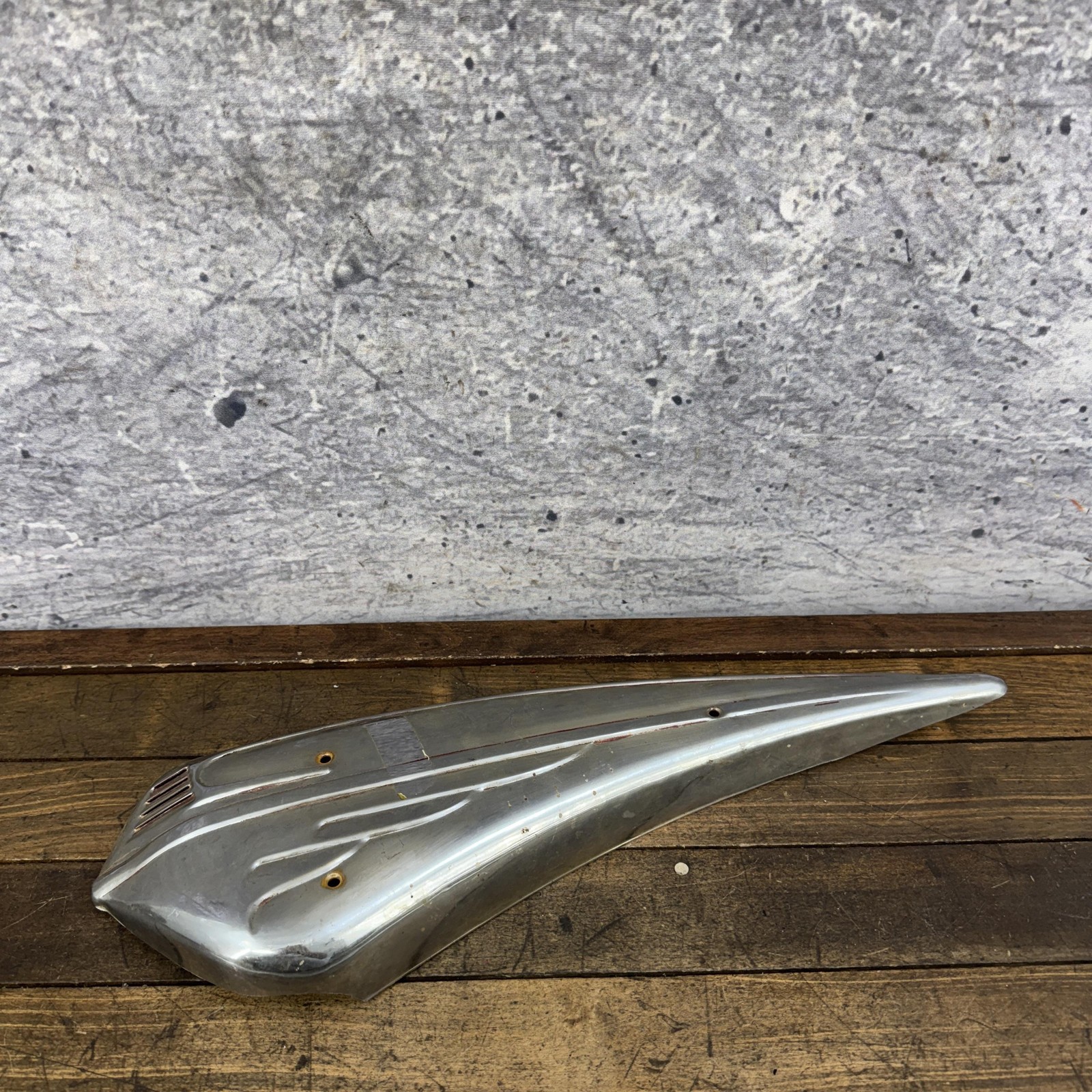 Vintage Schwinn Red Phantom Horn Tank Panel LEFT Side Original Cruiser Bike
