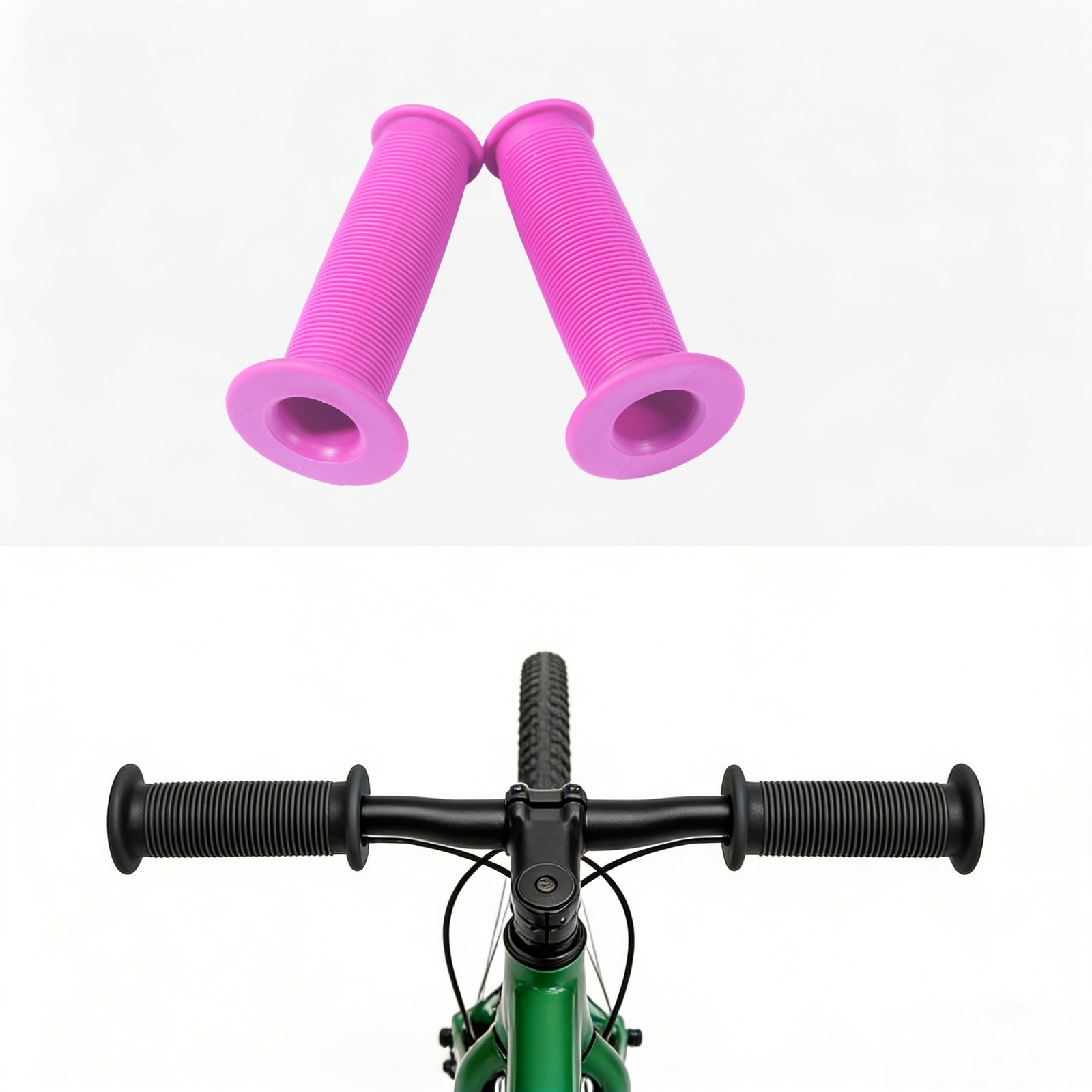 Pair 22mm High quality Motocycle Anti-Slip Soft Rubber Handlebar Hand Grip Cover