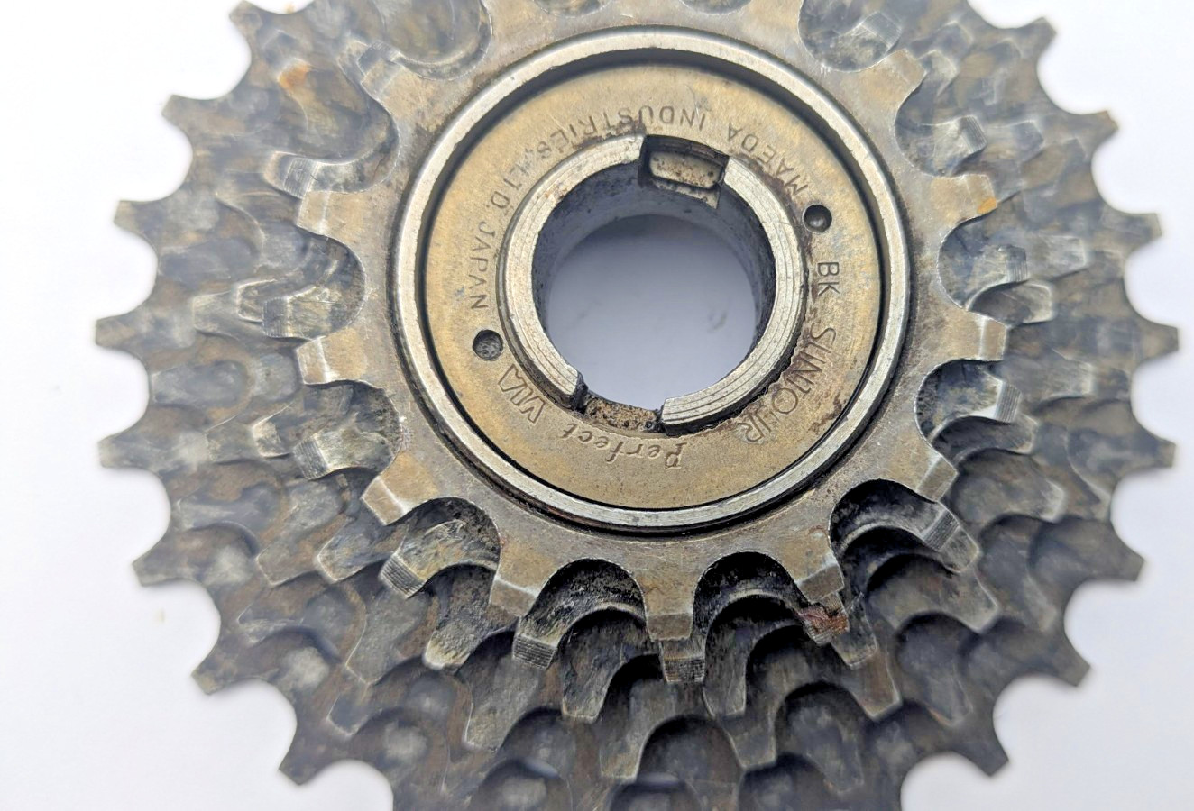 SUNTOUR PERFECT JAPAN 6 speed freewheel 14 TOOTH 28 TOOTH RATIO BK