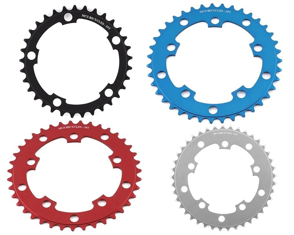 MCS BMX 5-BOLT 110mm CHAINRING USA MADE CNC 42T BLACK