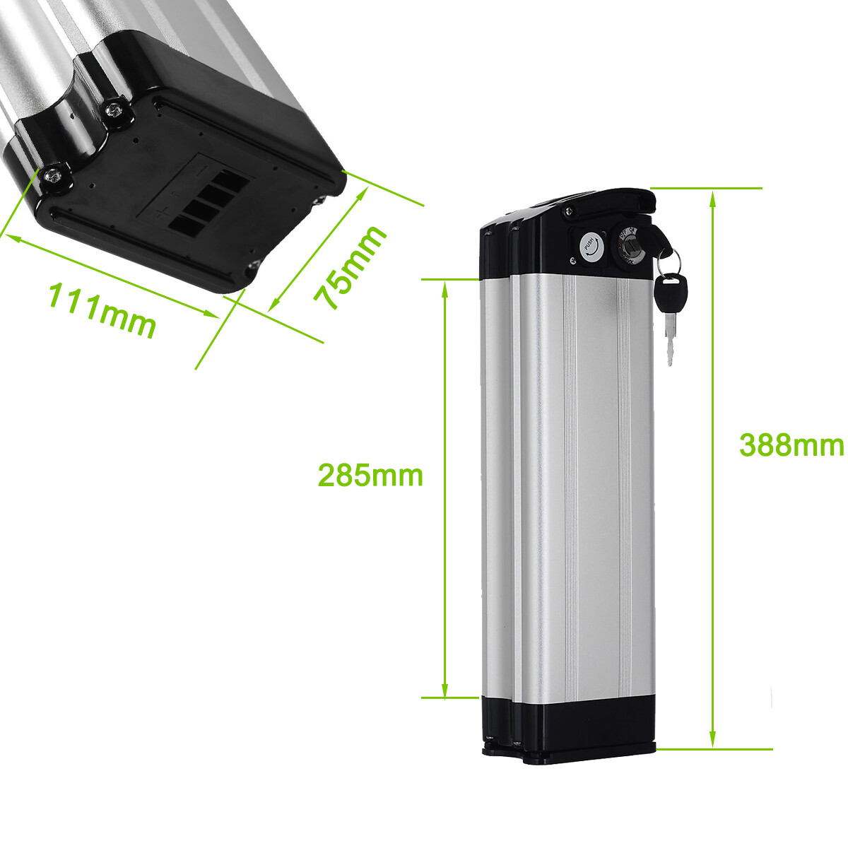 Ebike Battery 48V 10.4Ah Silverfish Electric Bike Battery 48V Lithium Battery