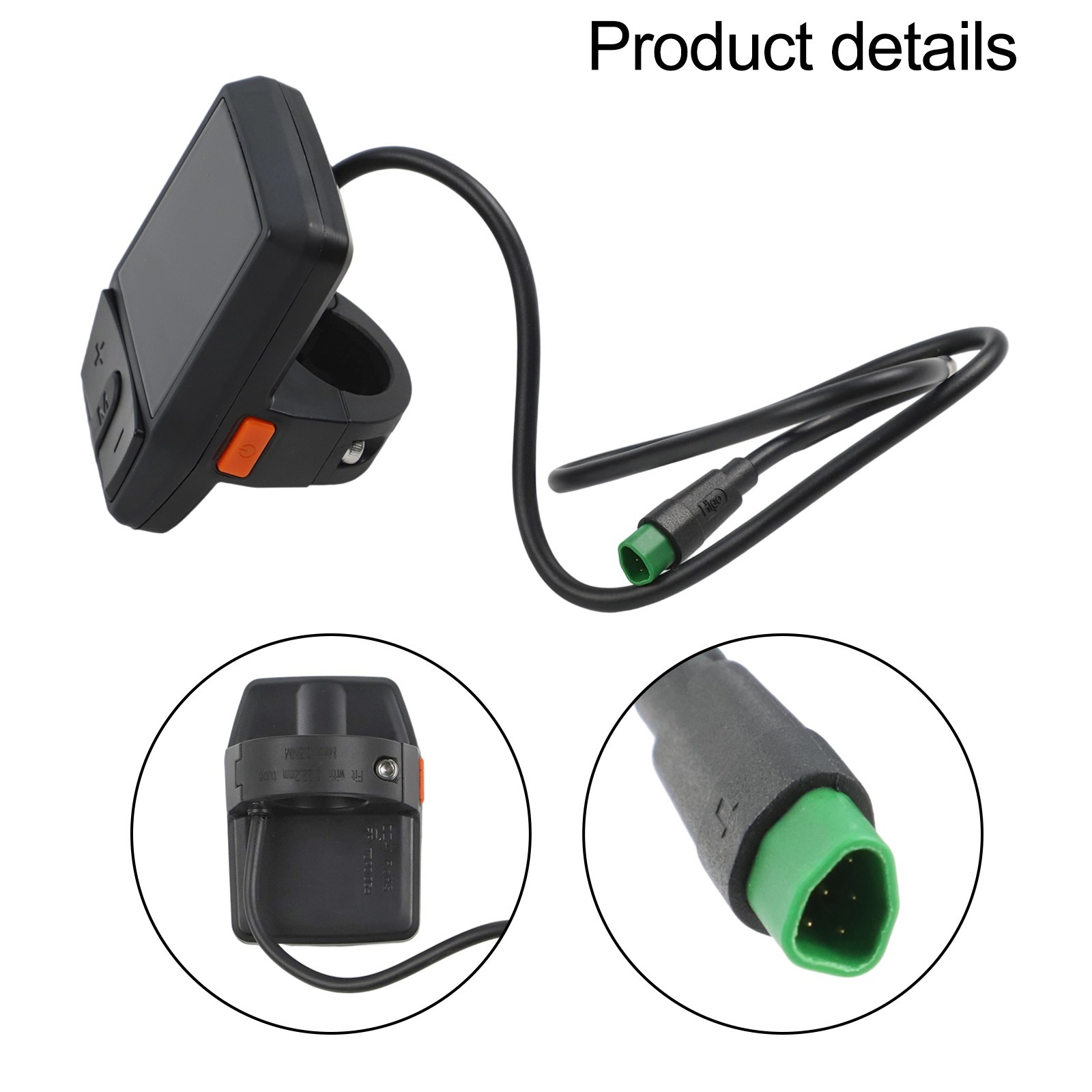 Practical Display E-BIKE Black. 20*15*10cm. 200g. Metal+Plastic. Monitor
