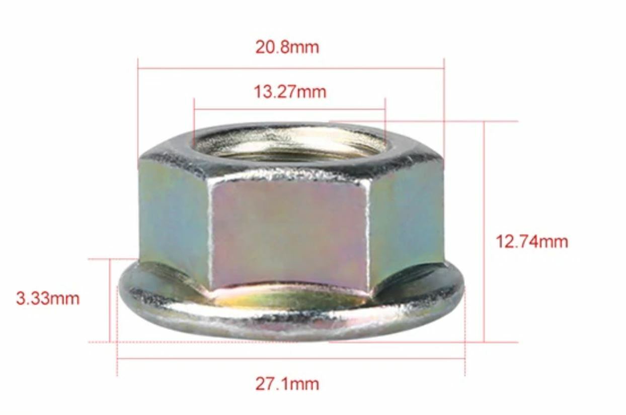 EBIKES e-bike Hub Motor Axle M14/10mm lock nut /lock washer /spacer