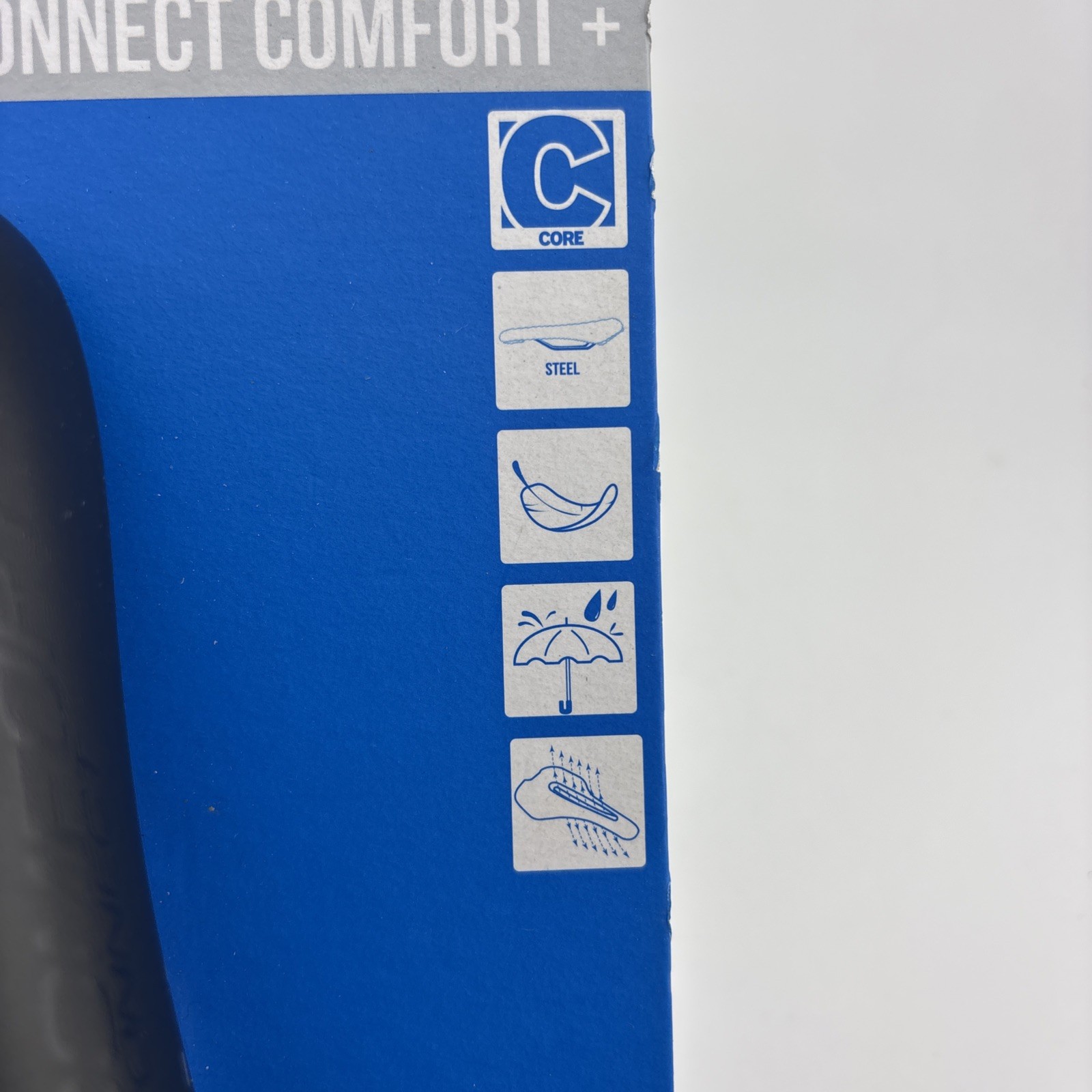 Giant Connect Comfort+ Bike Seat Unisex Saddle 10.6” x 6.7” Bicycle Black New