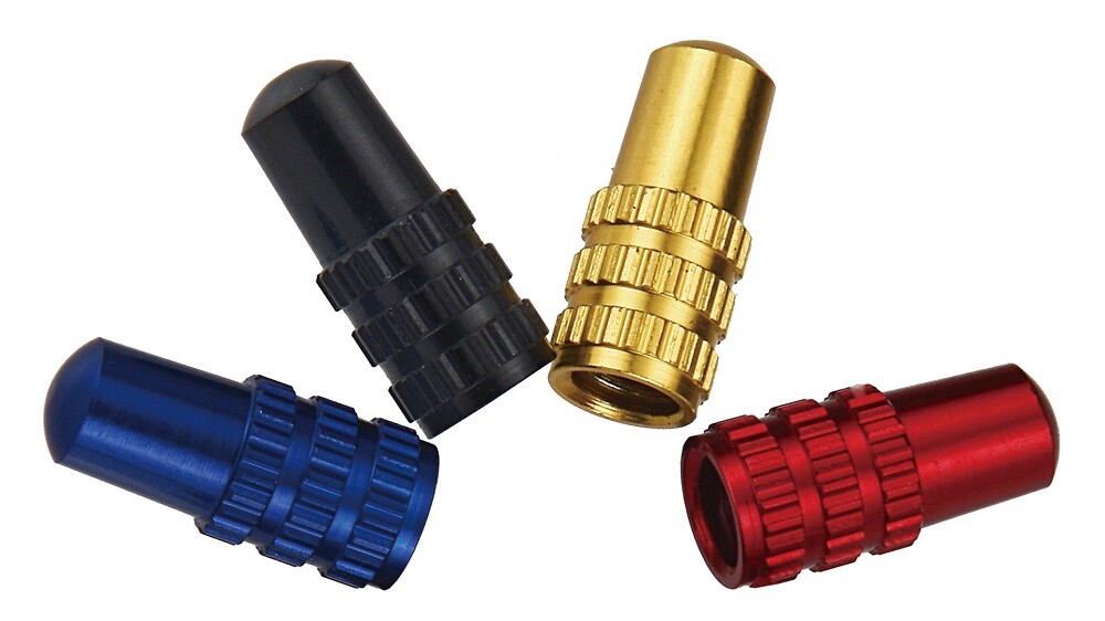 TOKEN PRESTA (FRENCH) VALVE CAPS ALLOY BLUE
