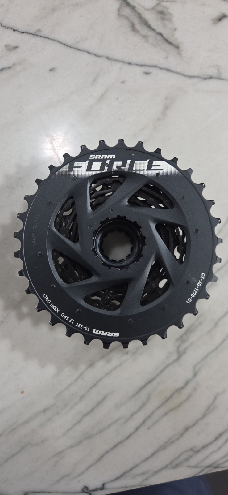 SRAM Force BLACK XG-1270 D1 12-Speed Cassette 10-33T XDR B