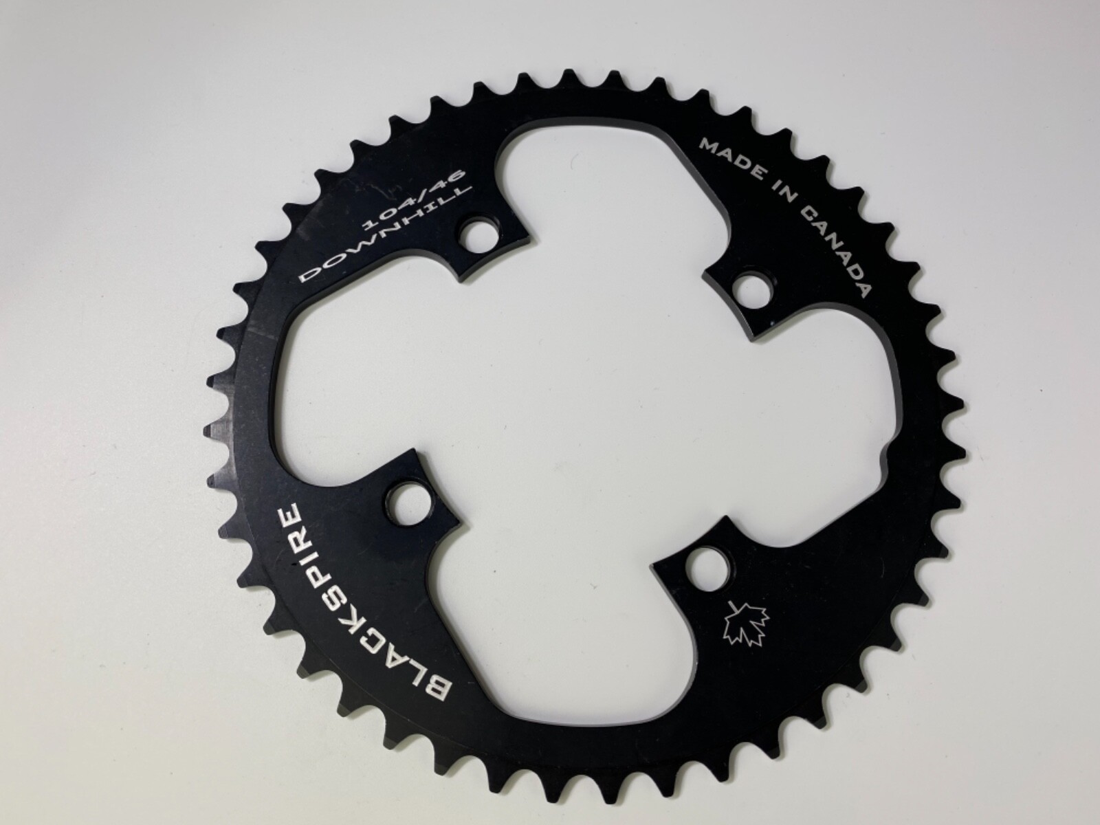 BLACKSPIRE Chainring BLACK 46T 104mm BCD 4 ARM DOWNHILL MTB MOUNTAIN CANADA