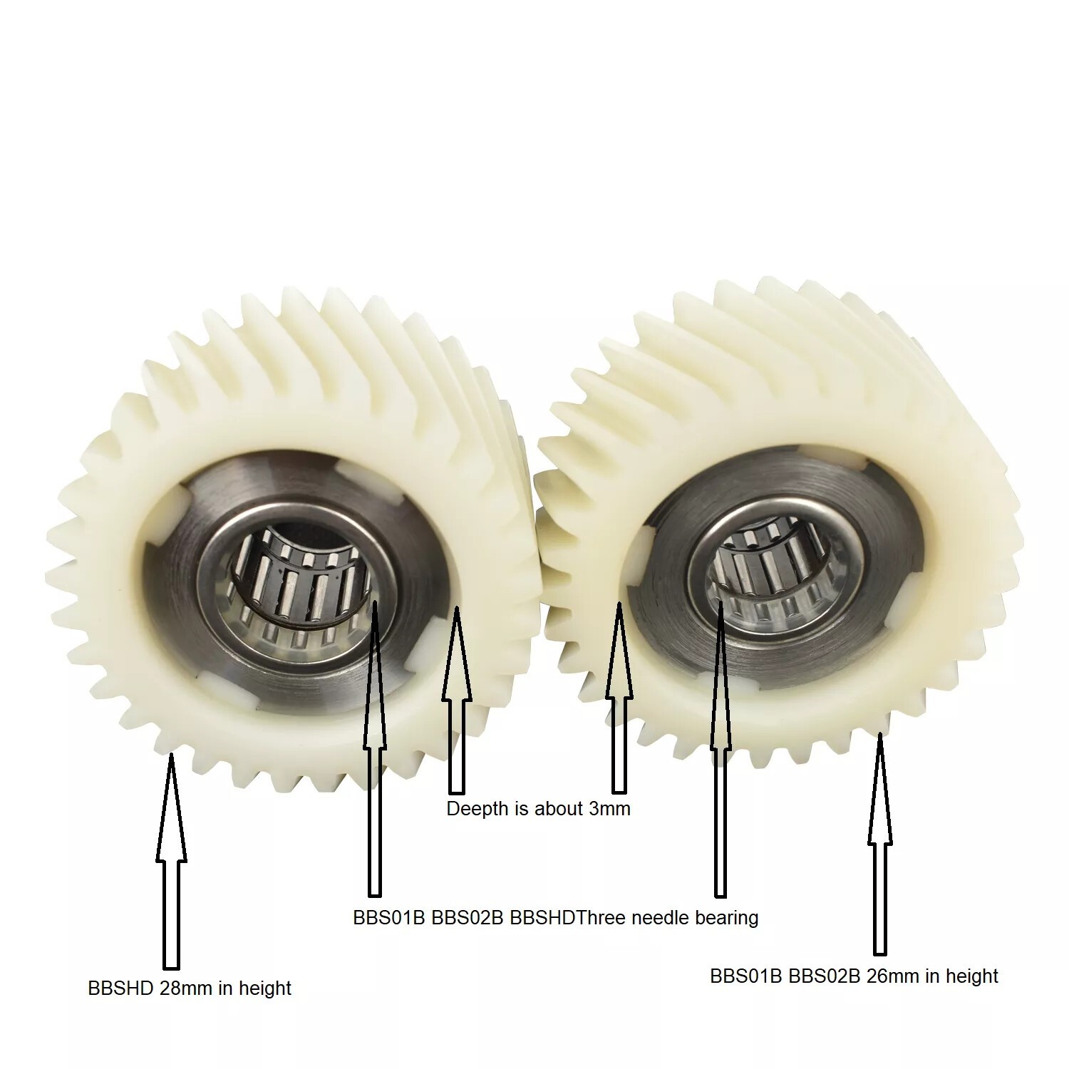 Ebike Reduction Nylon Gear For Bafang Mid Drive Motor BBS01 BBS02 BBSHD UART CAN