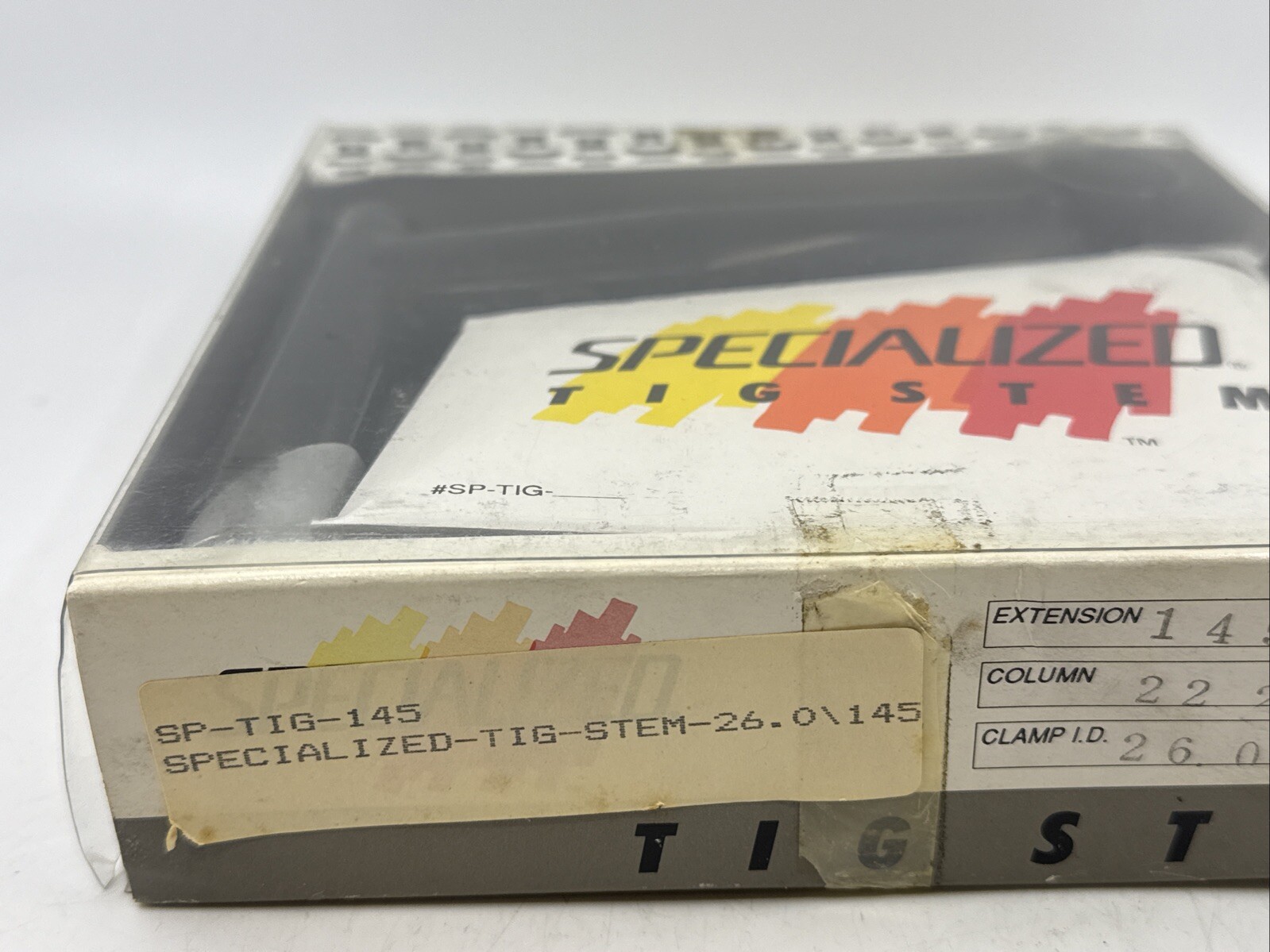 NOS Specialized TIG Black Quill ATB Stem 145mm x 22.2 x 26.0 Made in Japan