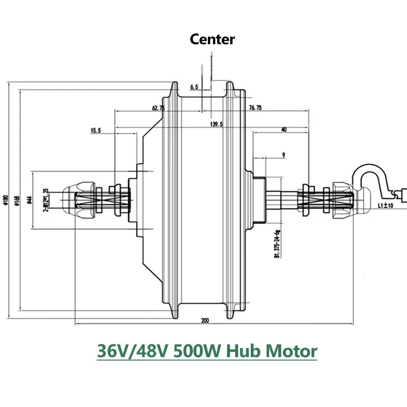 250W 500W 48V 26in 700C Electric Bicycle Brushless Gear Front Rear Hub Motor Kit