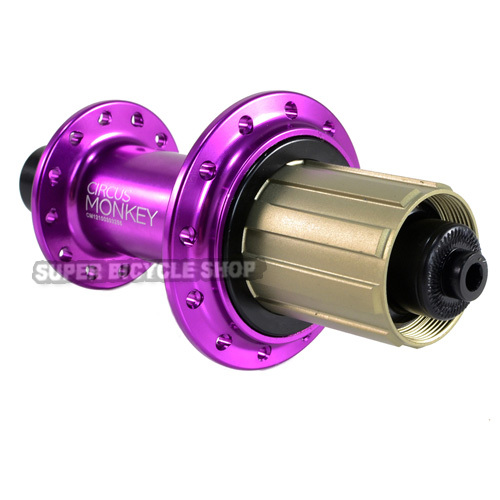Circus Monkey HRW Road Hubs, 24 Hole ,1 Pair, Purple
