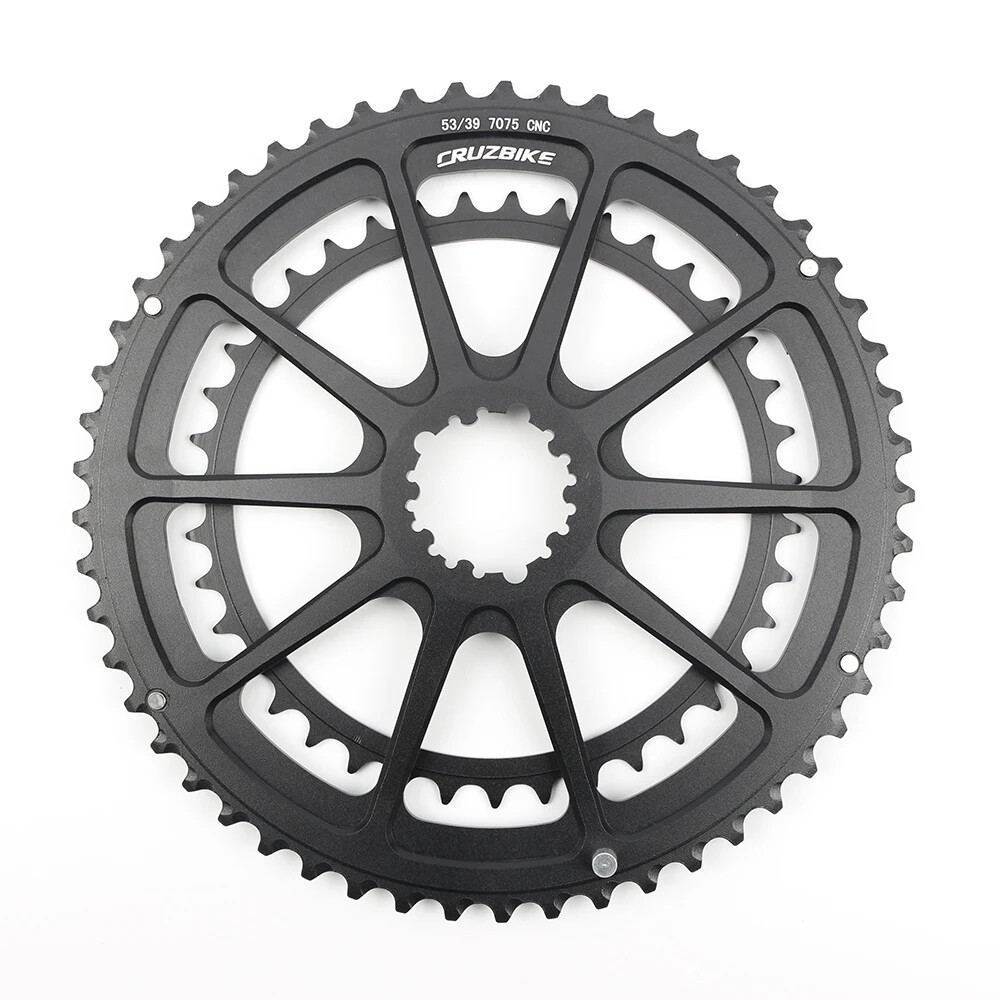Road Bike Double Chainring 50-34T 52-36T 52-42T 53-39T 9/10/11/12 Speed Crankset