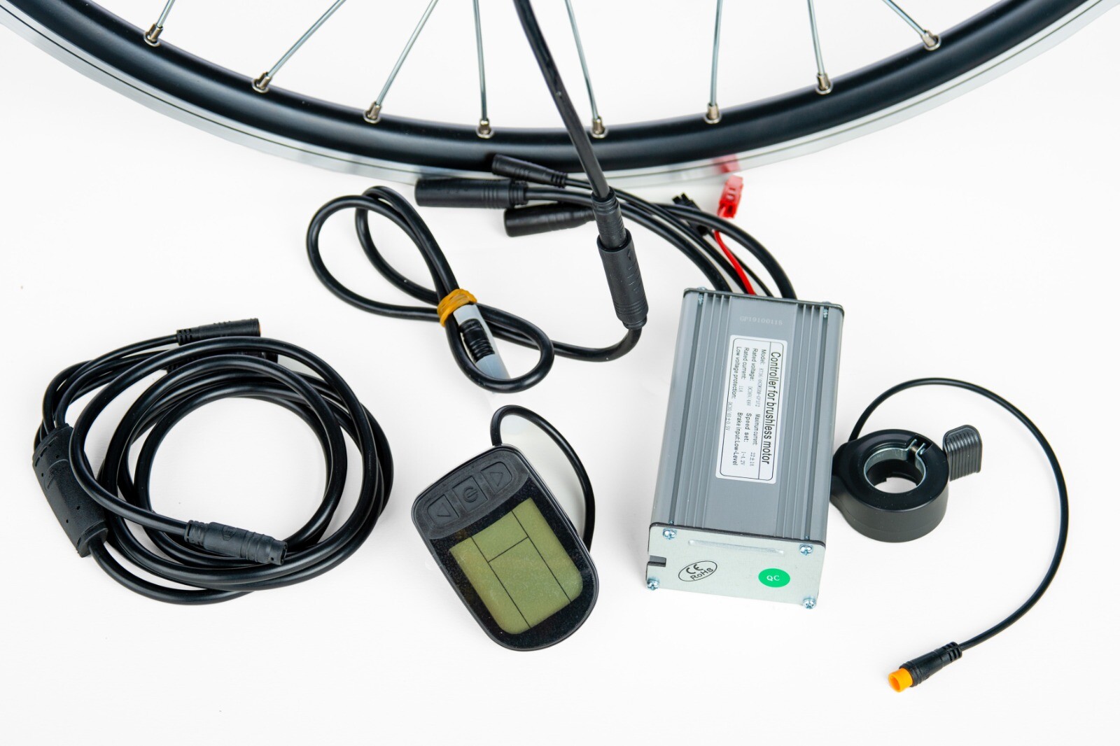 52v 1500w 37/60 mph/kmh 3.5kg water proof easy connect ebike kit (26″)